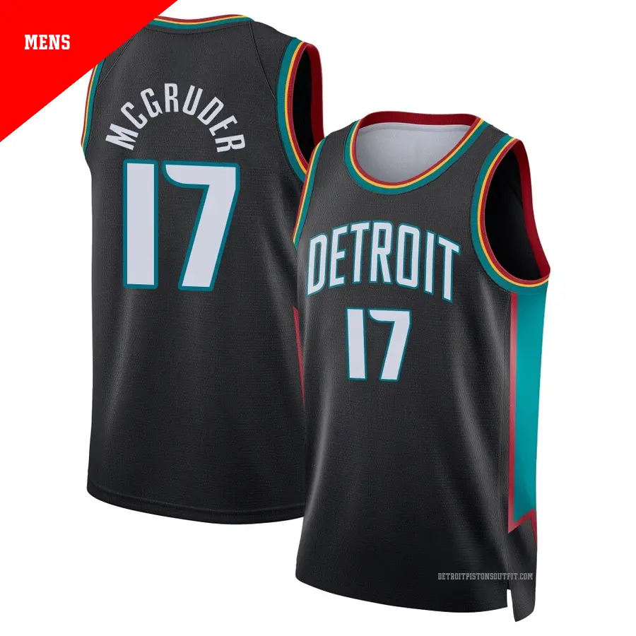 17 Men's Rodney McGruder Detroit Pistons 2024/25 Swingman Tan City