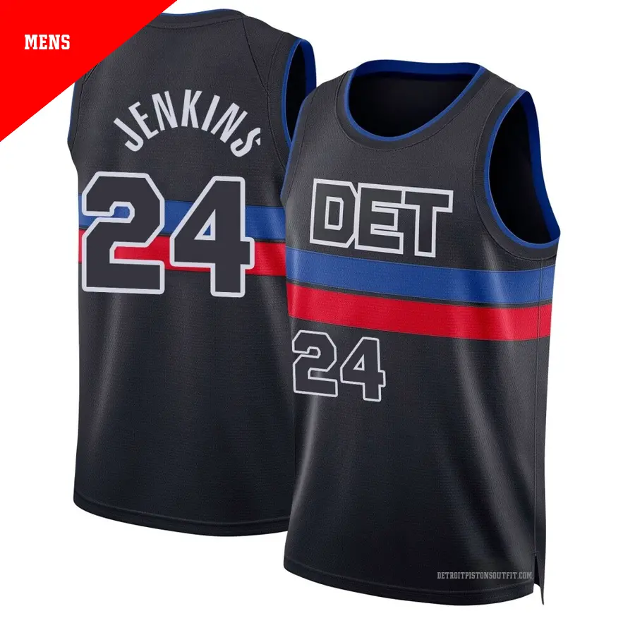 24 Men's Daniss Jenkins Detroit Pistons 2025/26 Swingman Charcoal