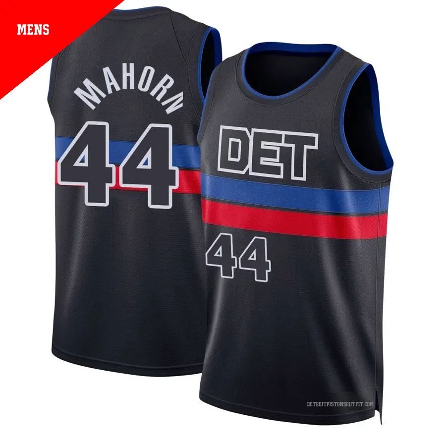 44 Men's Rick Mahorn Detroit Pistons 2023/24 Swingman Black City