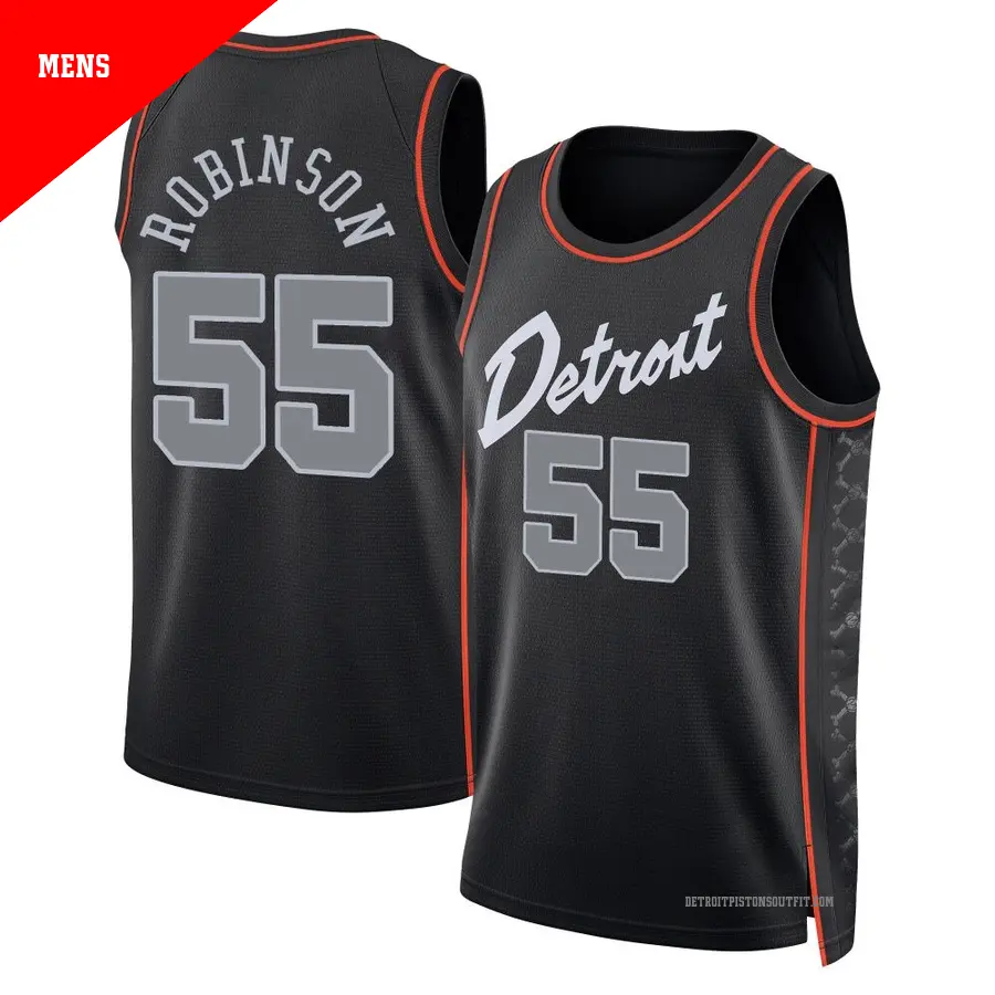 55 Men's Duncan Robinson Detroit Pistons 2023/24 Swingman Black