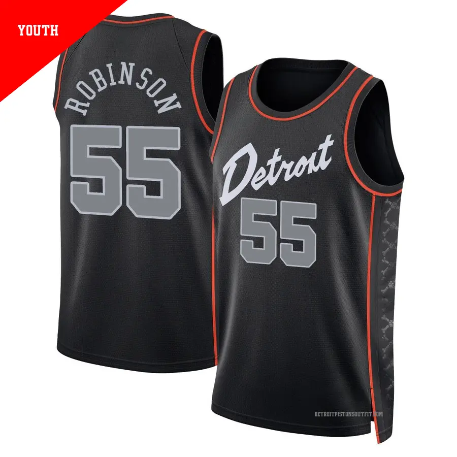 55 Youth Duncan Robinson Detroit Pistons 2023/24 Swingman Black