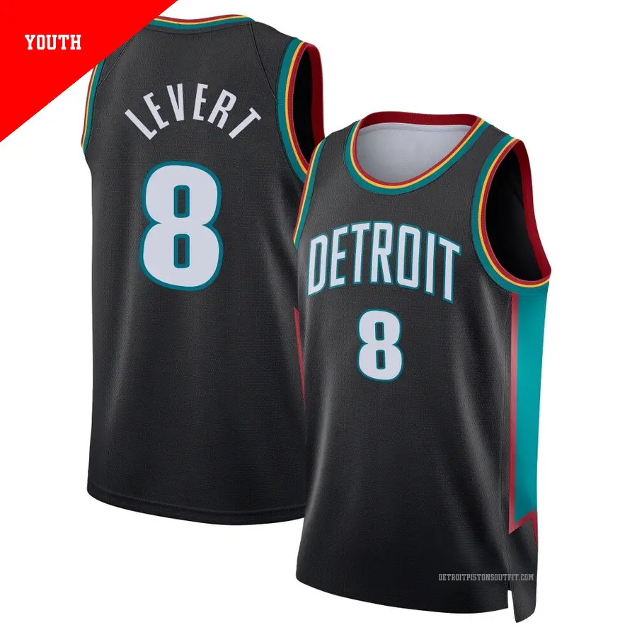 8 Men's Caris LeVert Detroit Pistons 2024/25 Fast Break Black